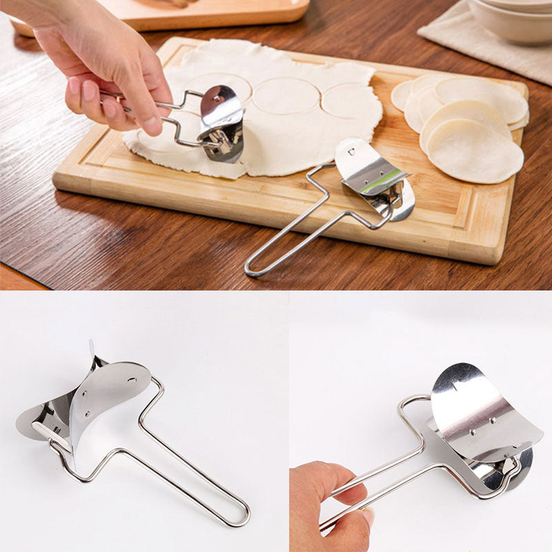 1 x Stainless Steel Dumpling Wrappers Skin Cutter Maker Mold Mould Kitchen Best