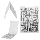 1 pc Embossing Folder Template DIY Scrapbook Paper Card Craft Happy Birthday Hot