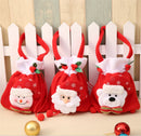 Christmas Gift Bags Reusable Drawstring Wrap Sacks Present Candy Storage a d