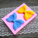 Bowknot Fondant Candy Silicone Mold fr Sugarcraft Cake Cupcake Topper Tool