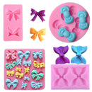 Bowknot Fondant Candy Silicone Mold fr Sugarcraft Cake Cupcake Topper Tool