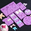 Bow-knottd Silicone Fondant Mold Cake Sugarcraft Decorating Chocolate Mould
