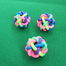 Pet Dog Puppy Dental Teething Healthy Teeth Chew Training Color Play Ball Hot 1x