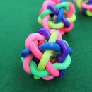 Pet Dog Puppy Dental Teething Healthy Teeth Chew Training Color Play Ball Hot 1x