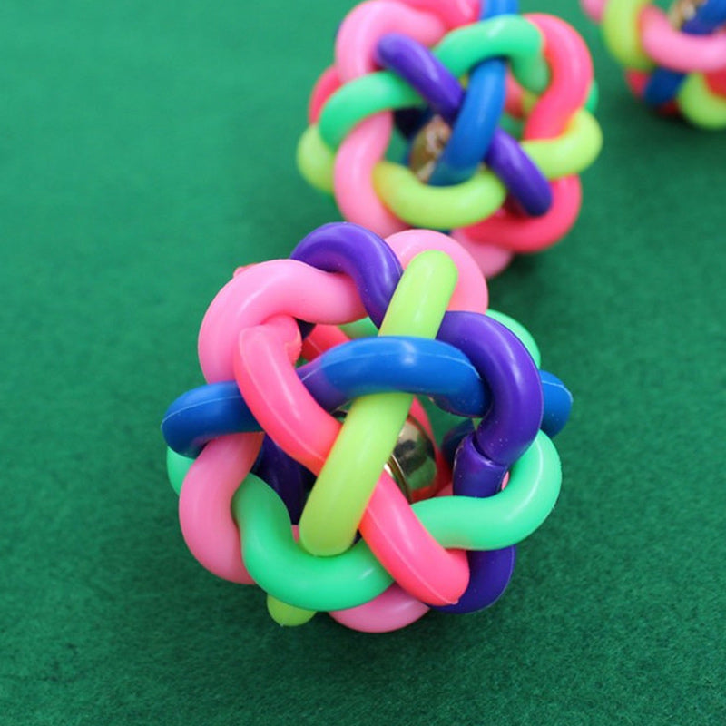 Pet Dog Puppy Dental Teething Healthy Teeth Chew Training Color Play Ball Hot 1x