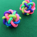 Pet Dog Puppy Dental Teething Healthy Teeth Chew Training Color Play Ball Hot 1x