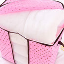 Large Non-woven Clothes Quilt Blanket Bag Zipper Handle Storage Box Organizer