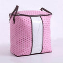 Large Non-woven Clothes Quilt Blanket Bag Zipper Handle Storage Box Organizer
