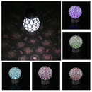 1 x Change LED Solar Garden Hanging Light Crackle Glass Lantern Ball Patio Hot