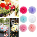 10PCS Handmade 12'' Tissue Paper Flower Ball Home Garden Wedding Car Decor