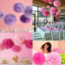 10PCS Handmade 12'' Tissue Paper Flower Ball Home Garden Wedding Car Decor