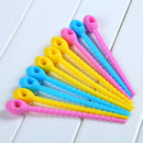 10 x Silicone Food Bag Sealing Ties Pocket Clip Beam Port Cable Twist Tie Best