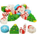 35 pcs /set Christmas Character Erasers School Student Stationery Supplies