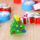35 pcs /set Christmas Character Erasers School Student Stationery Supplies