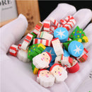 35 pcs /set Christmas Character Erasers School Student Stationery Supplies
