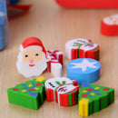 35 pcs /set Christmas Character Erasers School Student Stationery Supplies