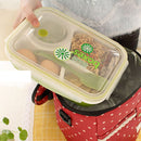 4-cell Healthy Plastic Lunch Box, 1000 Ml Food Container Multifunction Lunch Box