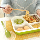 4-cell Healthy Plastic Lunch Box, 1000 Ml Food Container Multifunction Lunch Box