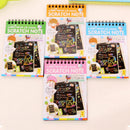 1x Kid Magic DIY Scratch Painting Paper Colouring Draw Book Play Notebook Gift