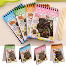 1x Kid Magic DIY Scratch Painting Paper Colouring Draw Book Play Notebook Gift