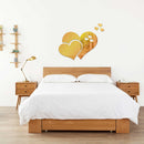 Decoration Mirror Heart-Shaped Wall-Art Living-Room DIY Valentine's-Day