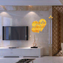 Decoration Mirror Heart-Shaped Wall-Art Living-Room DIY Valentine's-Day