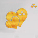 Decoration Mirror Heart-Shaped Wall-Art Living-Room DIY Valentine's-Day