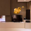 Decoration Mirror Heart-Shaped Wall-Art Living-Room DIY Valentine's-Day