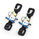 1* Car Back Seat Hanger Cute Cat Storage Hook Hidden Type Sundries Organizer