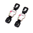 1* Car Back Seat Hanger Cute Cat Storage Hook Hidden Type Sundries Organizer