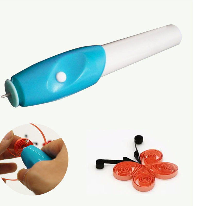 1 x Electric Slotted Paper Craft Quilling Tool Origami Winder Steel Curling Hot