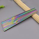 Chinese Chopsticks Rainbow Length 23cm Chopsticks Food Grade Top 304 Mirror Hot