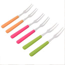 6x Fruit Forks Stainless Steel Forks For Bistro Cocktail Tasting Appetiz