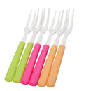 6x Fruit Forks Stainless Steel Forks For Bistro Cocktail Tasting Appetiz