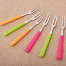 6x Fruit Forks Stainless Steel Forks For Bistro Cocktail Tasting Appetiz