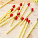 5 PCS Mini Cute Blue Ink Ballpoint Pens Matchstick Shape School Office Best