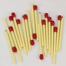 5 PCS Mini Cute Blue Ink Ballpoint Pens Matchstick Shape School Office Best