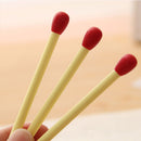 5 PCS Mini Cute Blue Ink Ballpoint Pens Matchstick Shape School Office Best