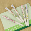 Floral Four Colors Ballpoint Pens Stationery Canetas Escolar Best 1 Piece