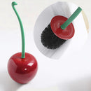 1x Wine Red Brush Set Plastic Creative Cherry Shape Lavatory Cleaning Toilet Hot