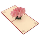 1x Cherry Blossoms Card Greeting Cards Birthday Christmas Year Gift Hot