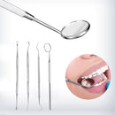 1 Set New Stainless Dental Set Dentist Teeth Oral Clean Kit Probe Tweezers