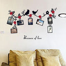 Family Tree Birds Photo Frame Quotes Wall Stickers Art Decals Home Decor Hot