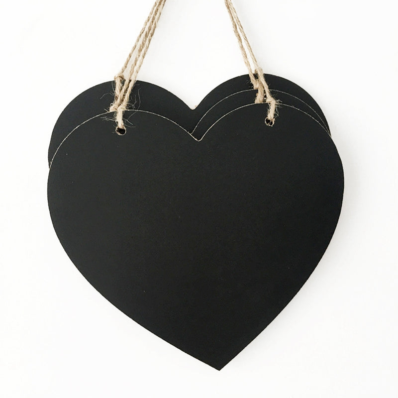 1*Beautiful Heart Shaped Composite Plate Hanging Plaque Present Gift