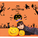Halloween Window Display Wall & Window Stickers, Bats, Cats, Witches, Pumpkins