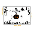 Halloween Wall Stickers Scary Pumpkin Demon Stickers Door and Window Stickers