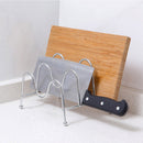 Rack Lid Stainless Steel Pan Cover Spoon Stand Holder Kitchen Rest Organizer