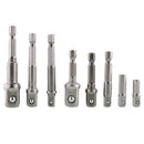 8x Hex Drill Bit Socket Adapter 1/4" 3/8" 1/2" Drive Electric Impact Driver Best