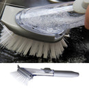 1 pcs Washing Dish Sponge Scrubber Soap Dispenser Cleaning Brush With Refill Hot