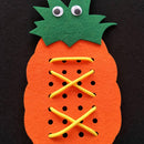 Orange Diy Non-woven Threaded Pineapple Fabric Felt Kit Home Garten Decoration